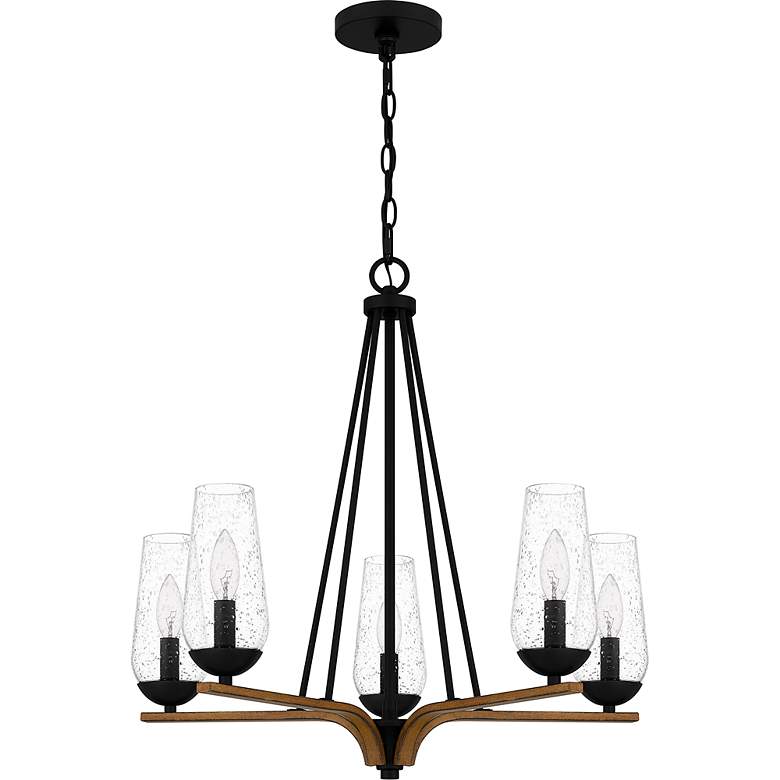 Image 3 Rochester 5-Light Matte Black Chandelier more views