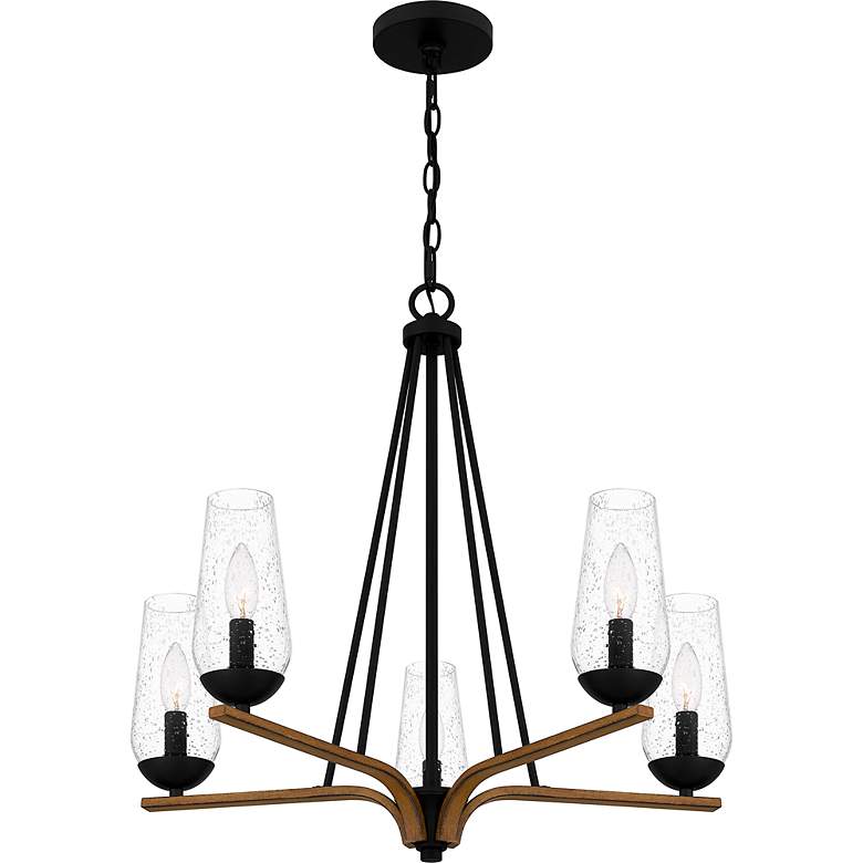 Image 5 Rochester 5-Light Matte Black Chandelier more views