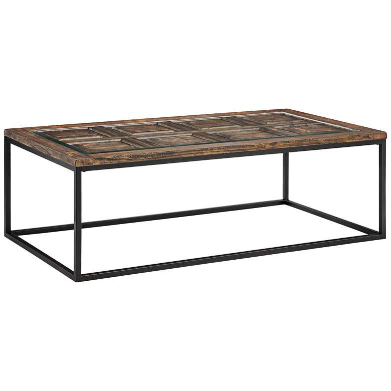 Image 1 Rochester 50 inch Wide Burnished Wood Cocktail Table