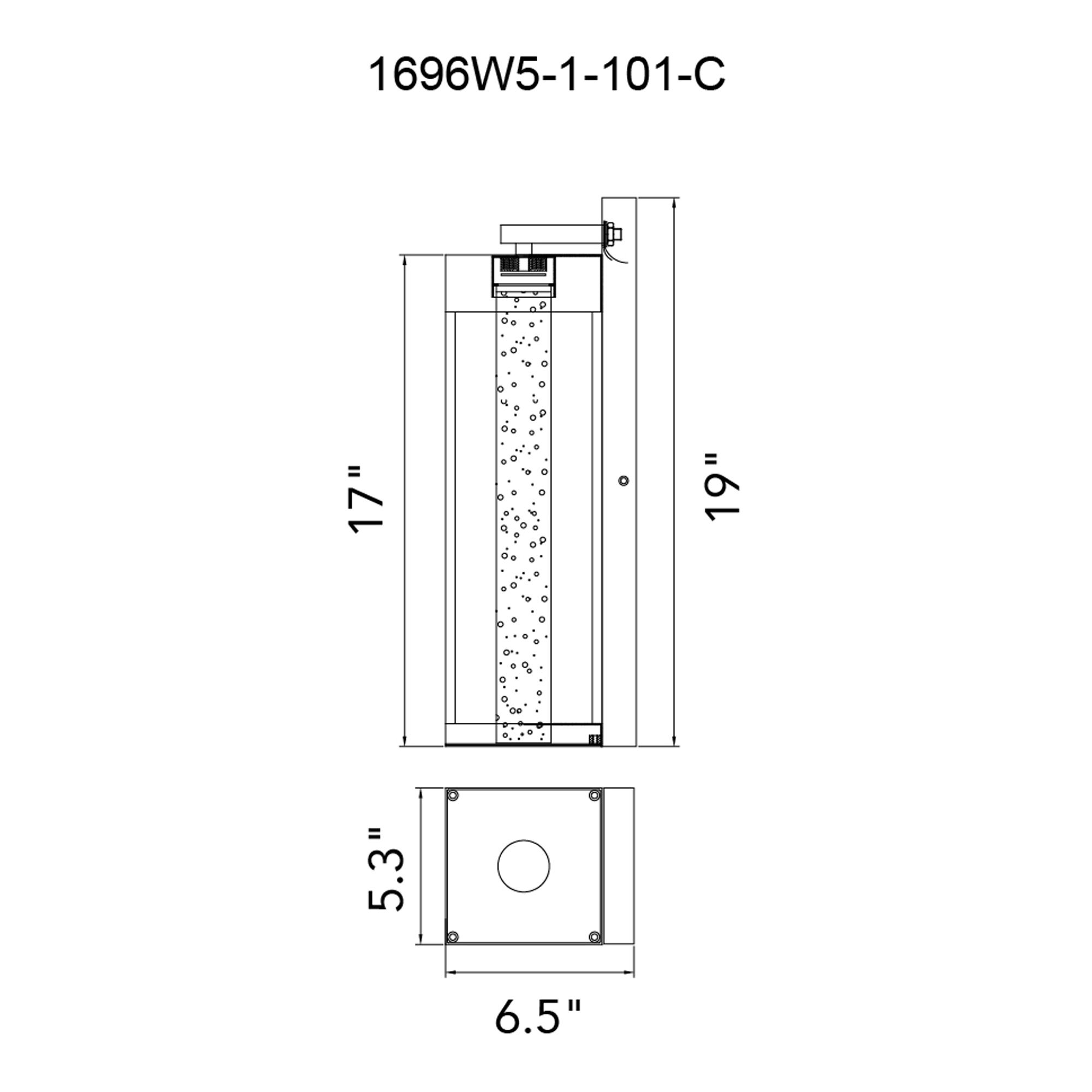 Image 6 Rochester Integrated LED 19in Black Outdoor Wall Light more views