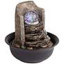 Rock Stack and Ball Tabletop Fountain