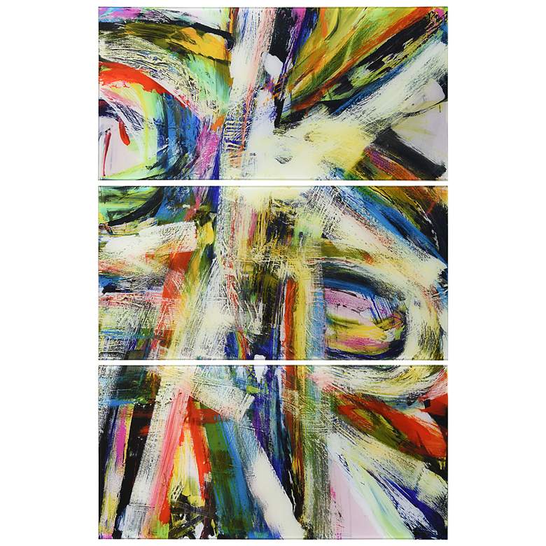 Image 3 Rock Star I ABC Frameless Reverse Printed Tempered Glass Wall Art Set of 3 more views
