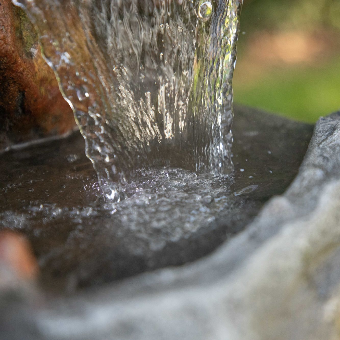 Rock Waterfall 40" High Outdoor Fountain with LED Lights X3696