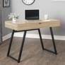 Rockdale 42" Wide Modern Ashwood Office Writing Desk with USB Ports