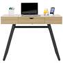 Rockdale 42" Wide Modern Ashwood Office Writing Desk with USB Ports
