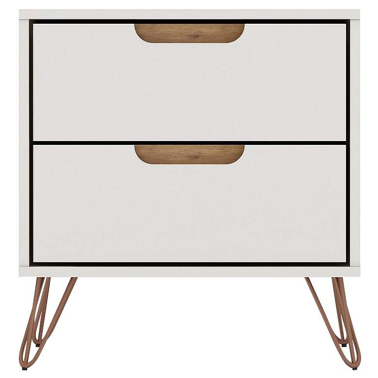 Image 1 Rockefeller 2.0 Nightstand in Off White and Nature