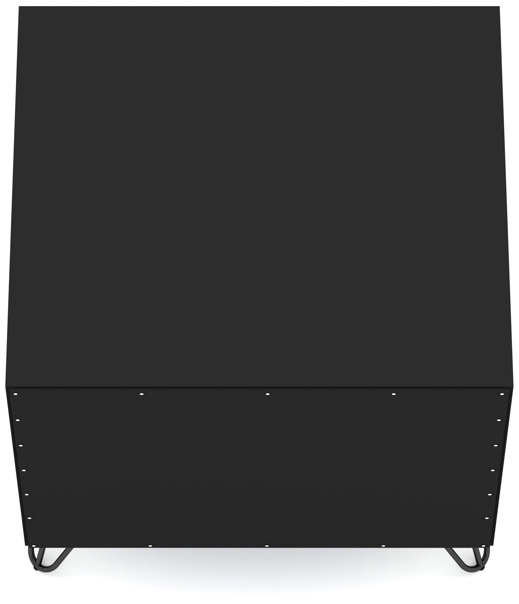 Rockefeller 20" Wide Matte Black 1-Shelf 1-Drawer Nightstand