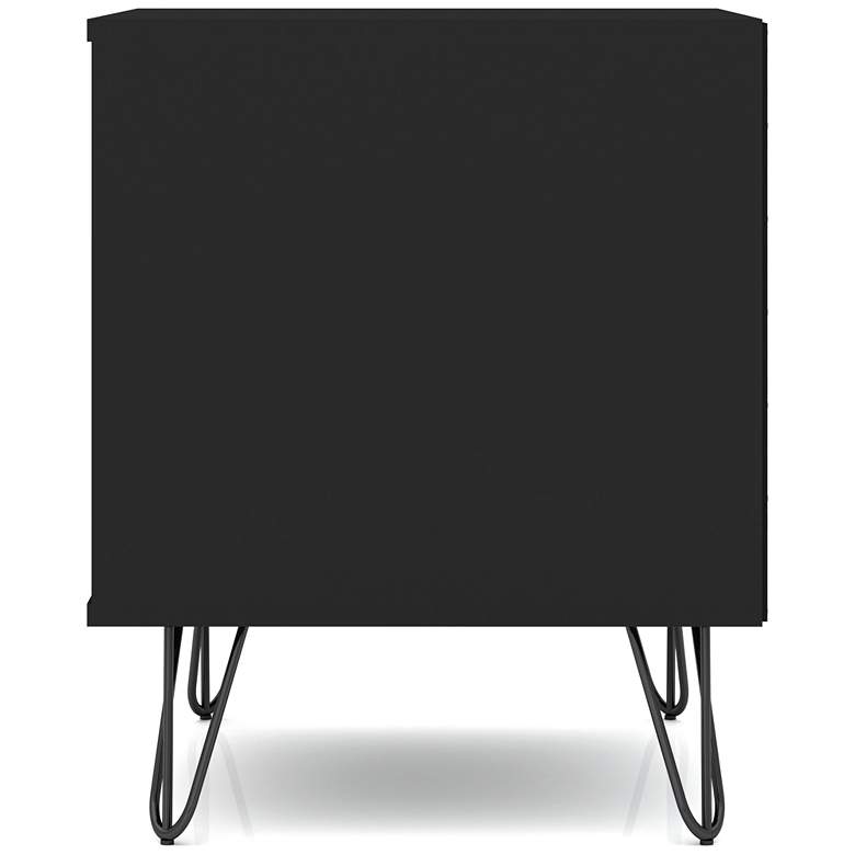 Image 4 Rockefeller 20" Wide Matte Black Modern Nightstands Set of 2 more views
