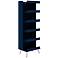 Rockefeller 20" Wide Midnight Blue 6-Shelf Shoe Storage Rack