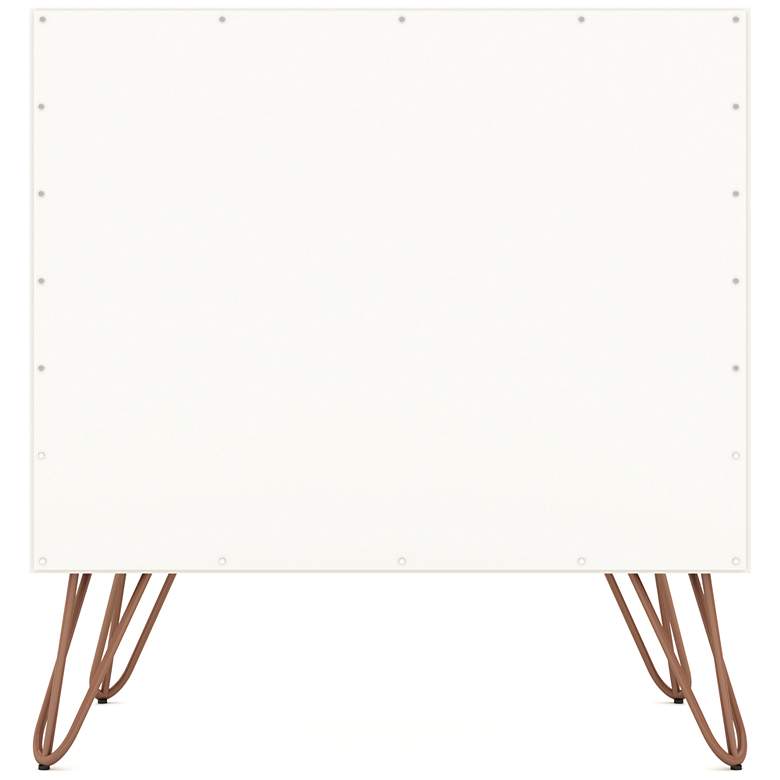 Image 5 Rockefeller 20" Wide Off-White and Natural Modern Nightstands Set of 2 more views