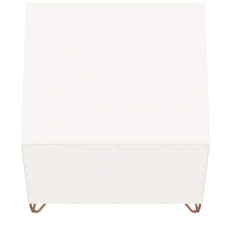 Image 6 Rockefeller 20" Wide Off-White and Natural Modern Nightstands Set of 2 more views