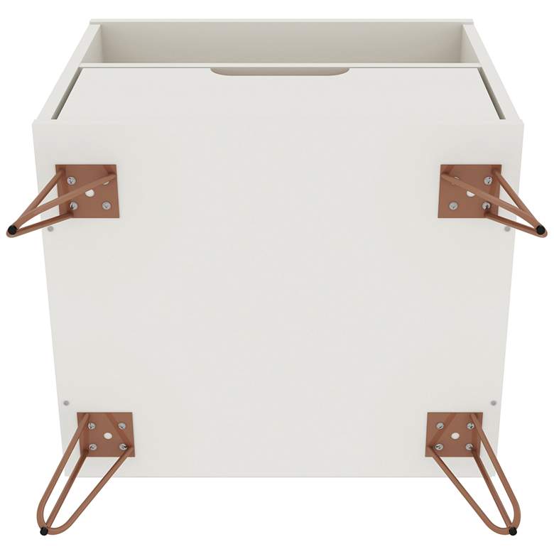 Image 5 Rockefeller 20" Wide Off-White Modern Nightstands Set of 2 more views