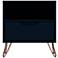 Rockefeller 20" Wide Tatianna Blue 1-Shelf 1-Drawer Nightstand