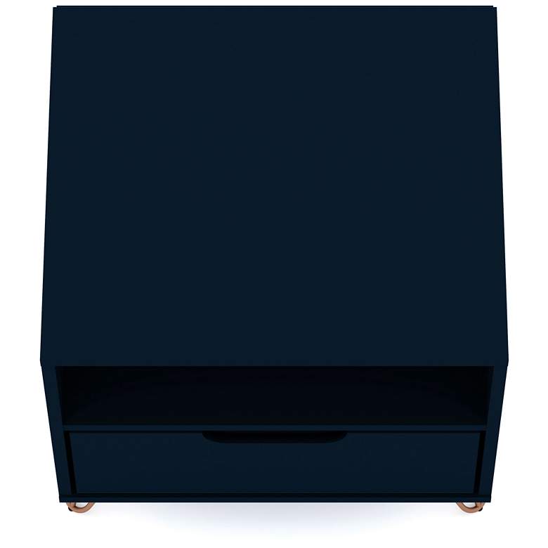 Image 6 Rockefeller 20" Wide Tatianna Blue 1-Shelf 1-Drawer Nightstand more views