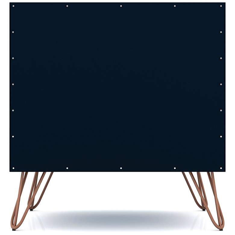 Image 7 Rockefeller 20" Wide Tatianna Blue 1-Shelf 1-Drawer Nightstand more views