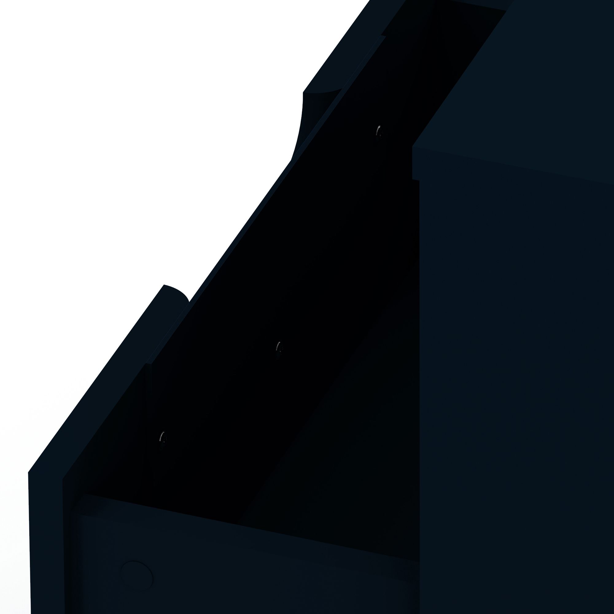 Rockefeller 20" Wide Tatianna Blue 1-Shelf 1-Drawer Nightstand