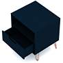 3_Rockefeller 20" Wide Tatianna Blue Modern Nightstands Set of 2 more views