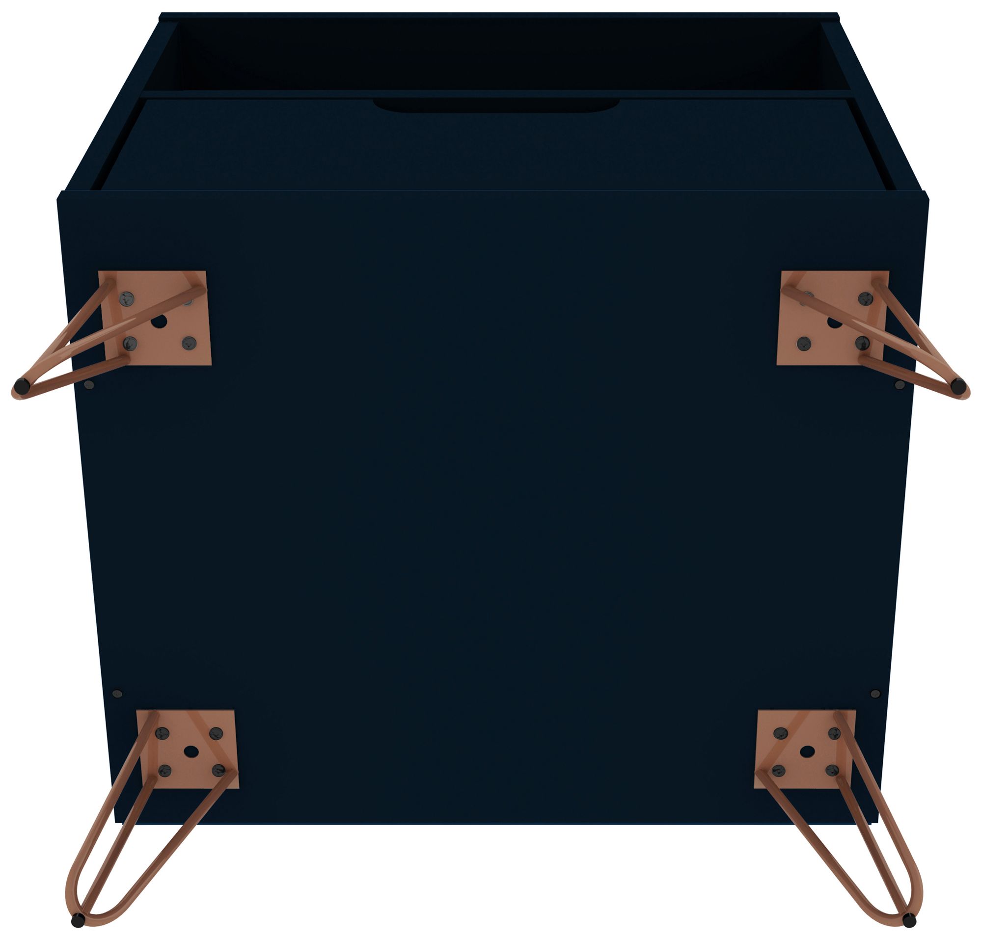 Rockefeller 20" Wide Tatianna Blue Modern Nightstands Set of 2