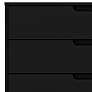 3_Rockefeller 35 1/4" Wide Black Wood 3-Drawer Dresser more views