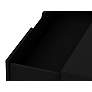 4_Rockefeller 35 1/4" Wide Black Wood 3-Drawer Dresser more views