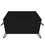 5_Rockefeller 35 1/4" Wide Black Wood 3-Drawer Dresser more views