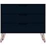 Thumbnail2 of Rockefeller 35 1/4"W Tatiana Midnight Blue 3-Drawer Dresser