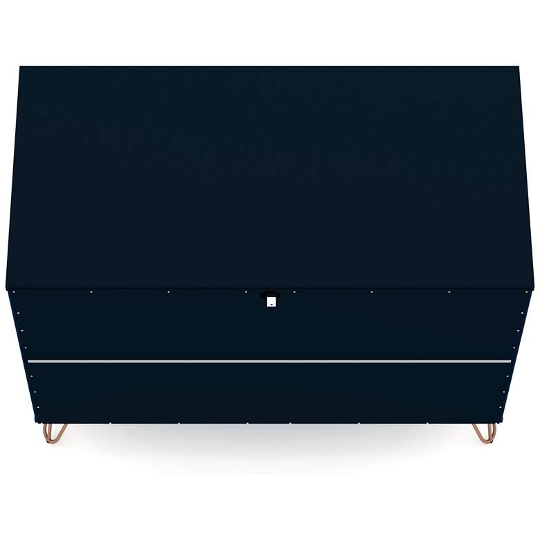 Image 6 Rockefeller 35 1/4"W Tatiana Midnight Blue 3-Drawer Dresser more views