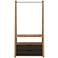 Rockefeller 38 1/2"W Natural w/ Gray 2-Drawer Armoire Closet