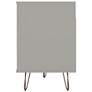 5_Rockefeller 63"W Matte Off-White 4-Shelf 2-Drawer TV Stand more views