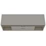 7_Rockefeller 63"W Matte Off-White 4-Shelf 2-Drawer TV Stand more views