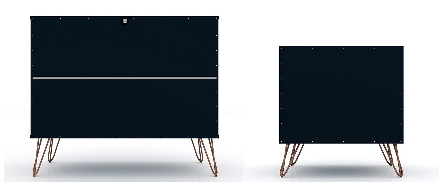 Image 6 Rockefeller Dresser and Nightstand Set in Tatiana Midnight Blue more views