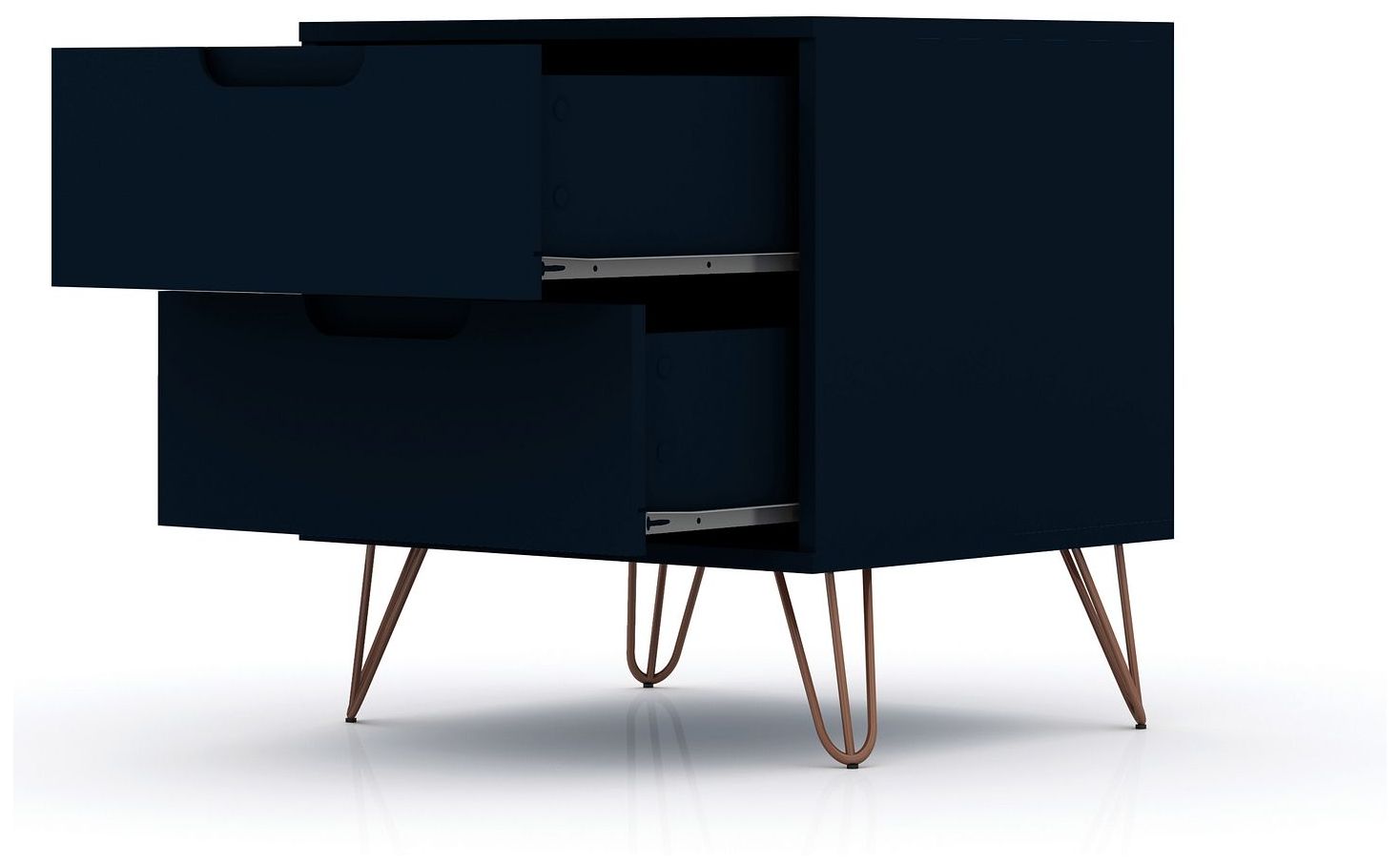 Image 7 Rockefeller Dresser and Nightstand Set in Tatiana Midnight Blue more views