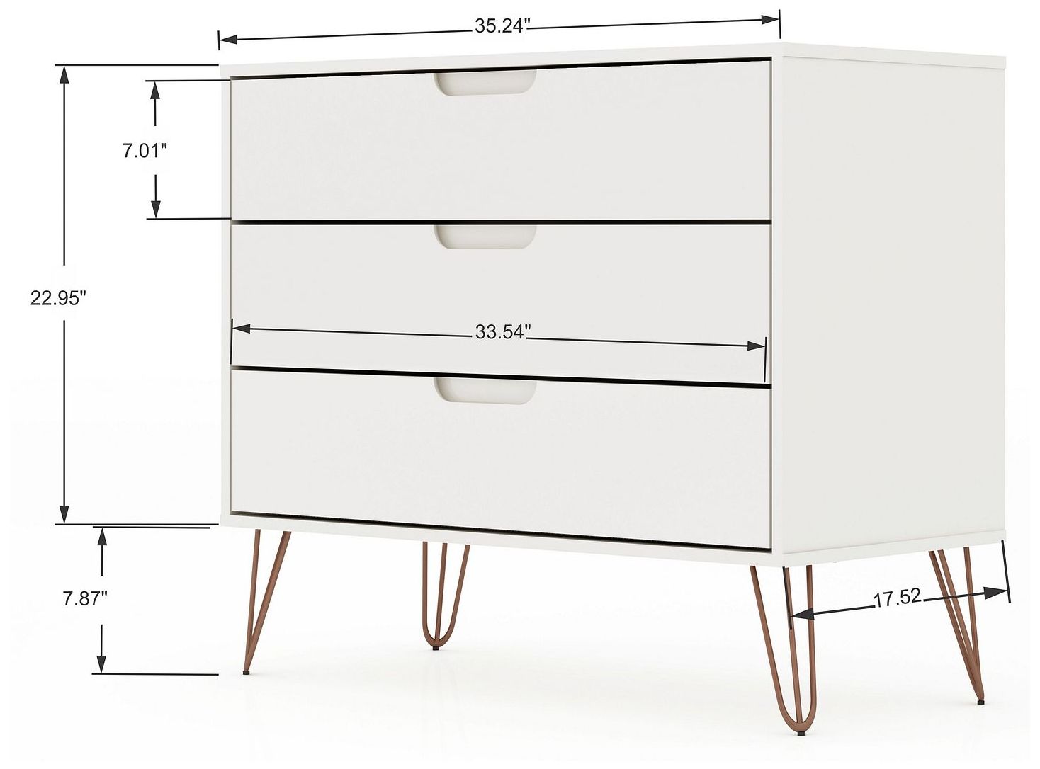 Image 5 Rockefeller Dresser in White more views