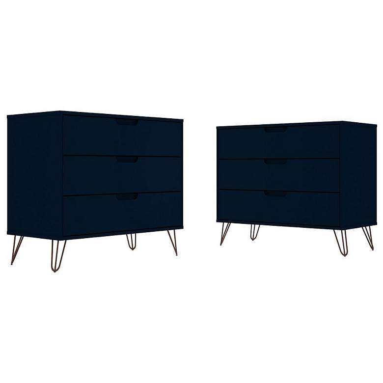 Image 1 Rockefeller Dresser - Set of 2 in Tatiana Midnight Blue