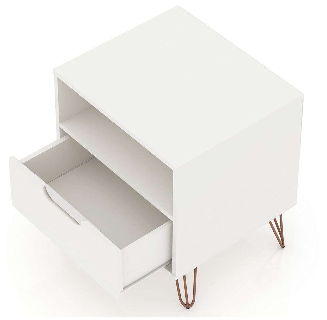 Image 6 Rockefeller Nightstand 1.0 - Set of 2 in White more views