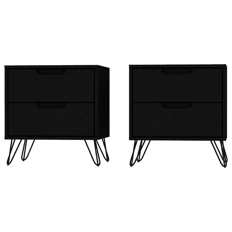 Image 1 Rockefeller Nightstand 2.0 - Set of 2 in Black