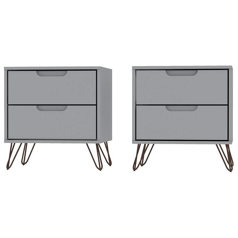 Image 1 Rockefeller Nightstand 2.0 - Set of 2 in White