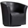 Rocket Rivera Black Swivel Accent Chair