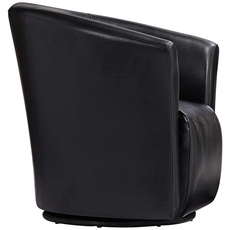 Image 5 Rocket Rivera Black Swivel Accent Club Chairs Set of 2 more views
