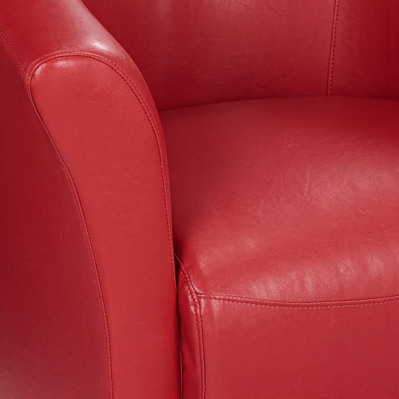 Rocket Rivera Red Swivel Accent Chair more views