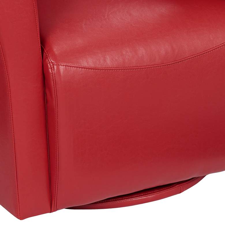 Image 5 Rocket Rivera Red Swivel Accent Chair more views