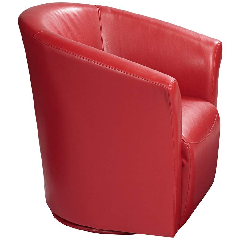 Image 7 Rocket Rivera Red Swivel Accent Chair more views