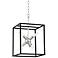 Rockford 12" Wide Black and Polished Nickel 6-Light Pendant