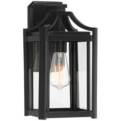 Rockford Collection 12 1/2&quot; High Black Outdoor Wall Light
