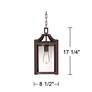 Rockford Collection 17 1/4" High Bronze Outdoor Hanging Light