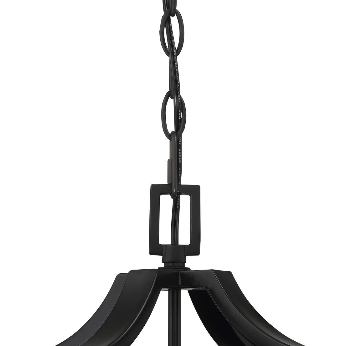 Rockford Collection 17" High Black Outdoor Hanging Light 65J33 Lamps Plus