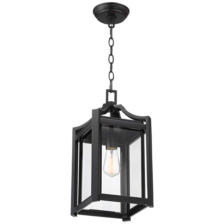Rockford Collection 17&quot; High Black Outdoor Hanging Light more views