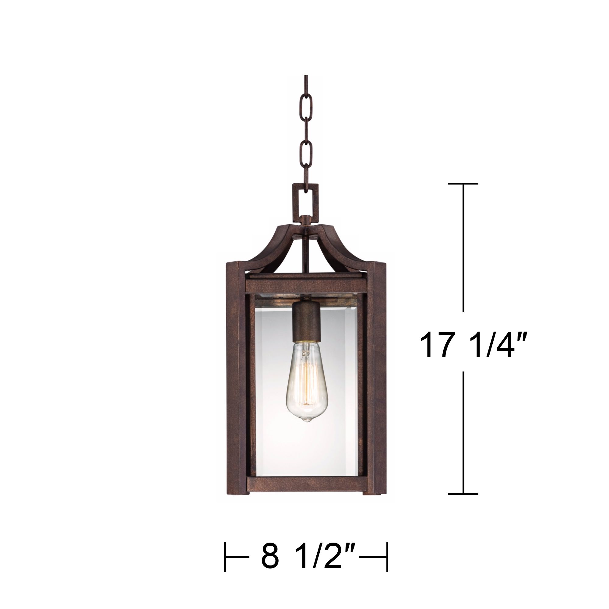 Rockford Collection 17" High Bronze Outdoor Hanging Light V5568