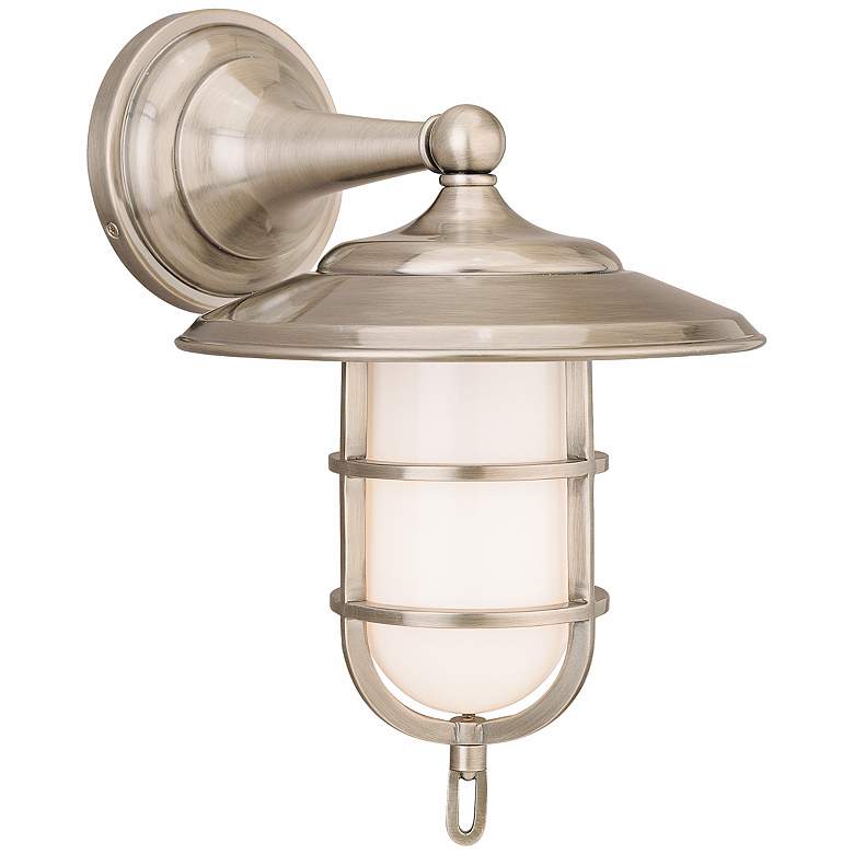 Image 1 Rockford Wet Location Antique Nickel Wall Light