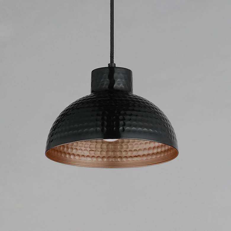 Image 2 Rockport 1-Light Pendant Black / Antique Copper more views